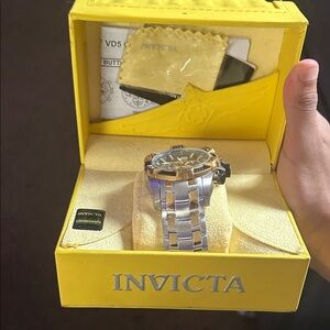 Invicta Silver and Gold Watch Timeless Accessory